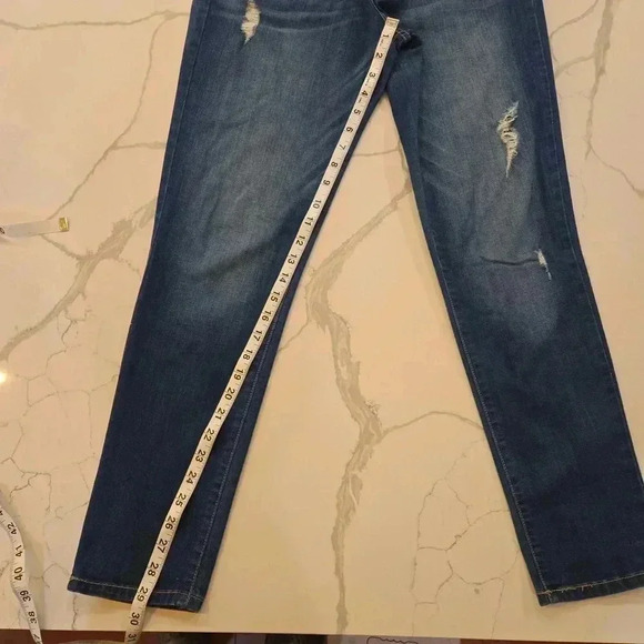 Flying Monkey Low Rise Stretch USA Distressed Jeans Blue Size 26 - Picture 8 of 10